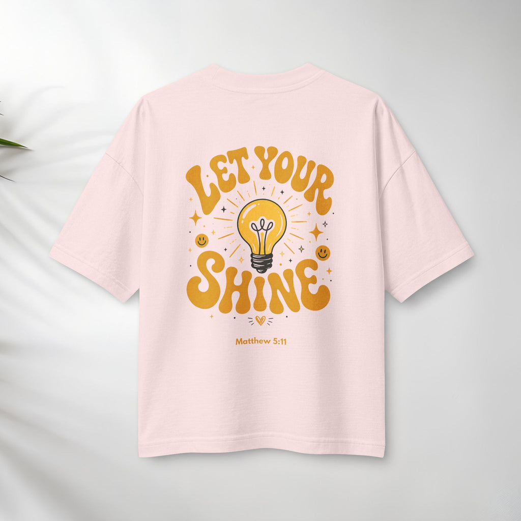 Let Your Shine Tee — Inspirational Lightbulb Graphic Women's T‑Shirt.
