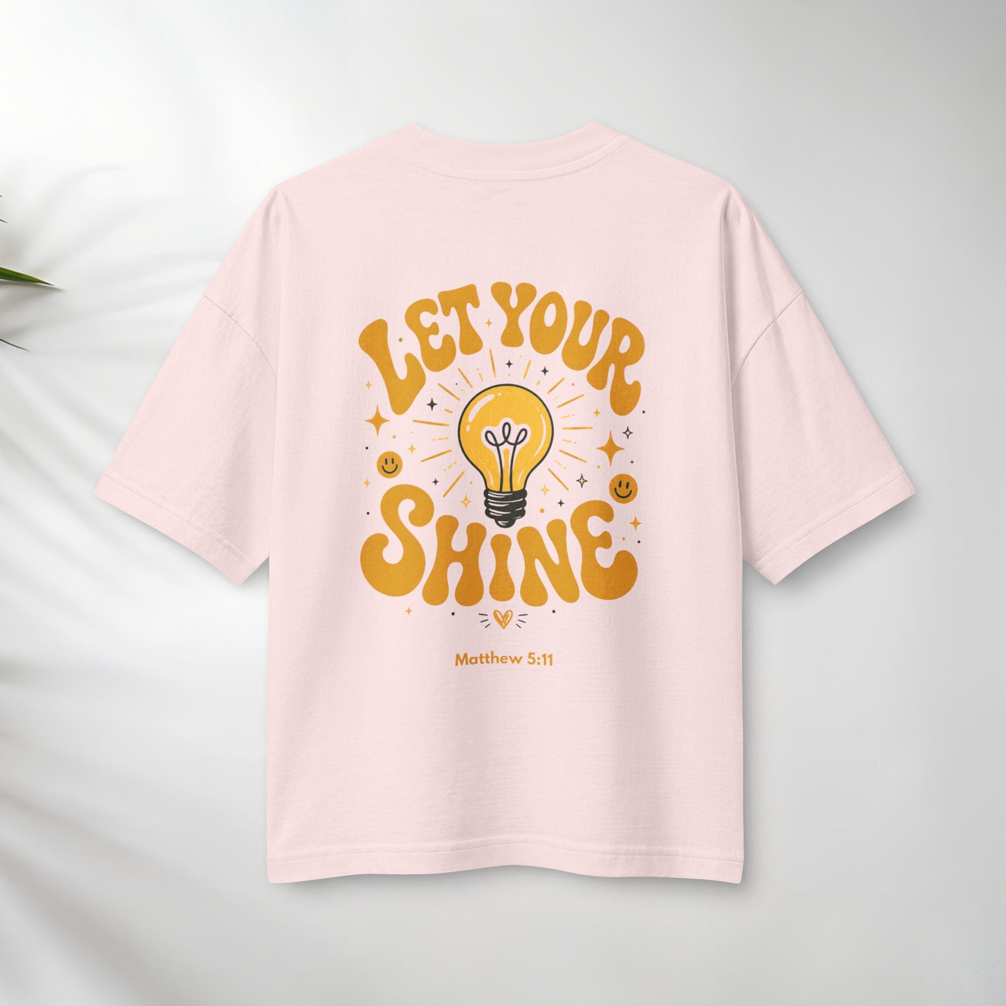 Let Your Shine Tee — Inspirational Lightbulb Graphic Women's T‑Shirt.