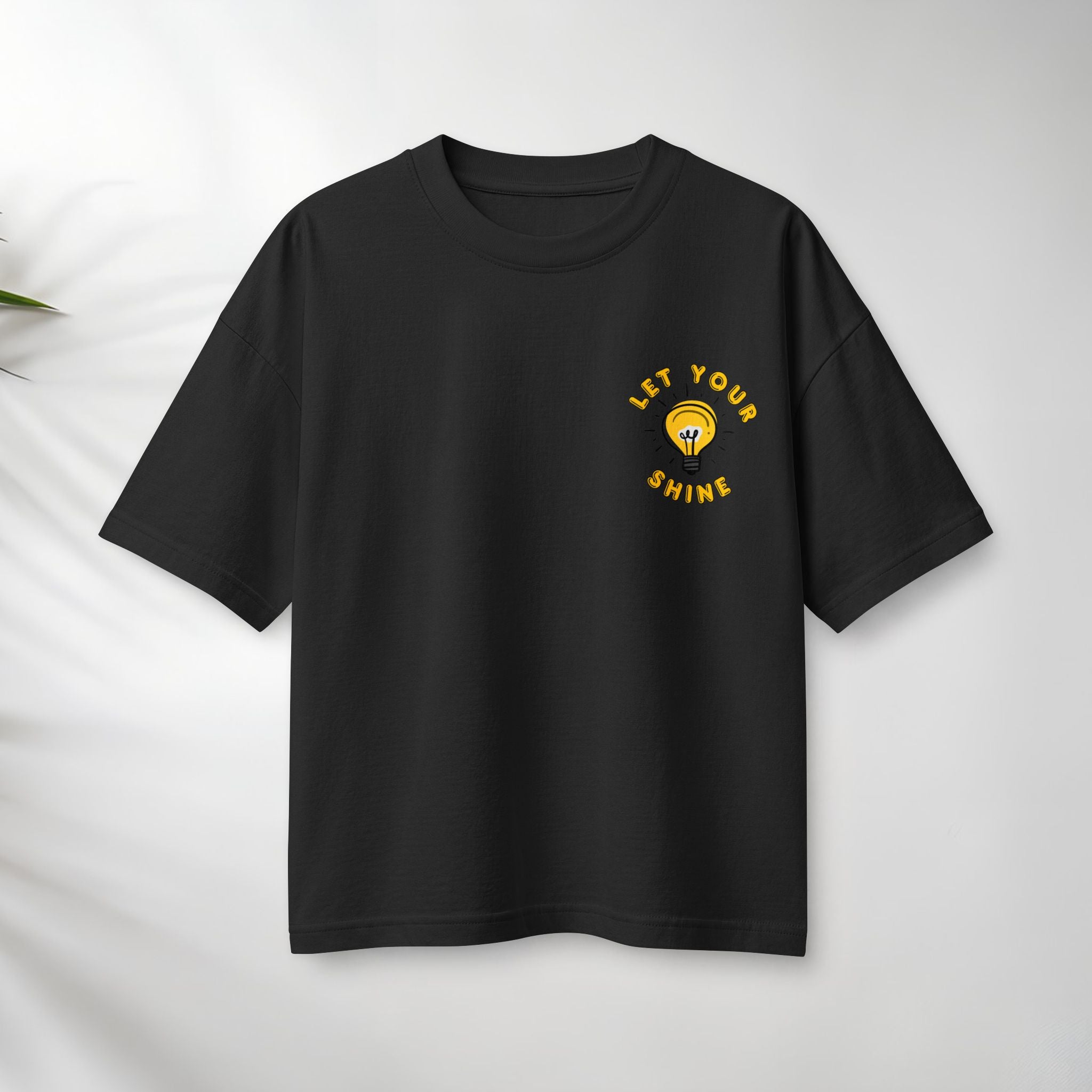 Let Your Shine Tee — Inspirational Lightbulb Graphic Women's T‑Shirt.