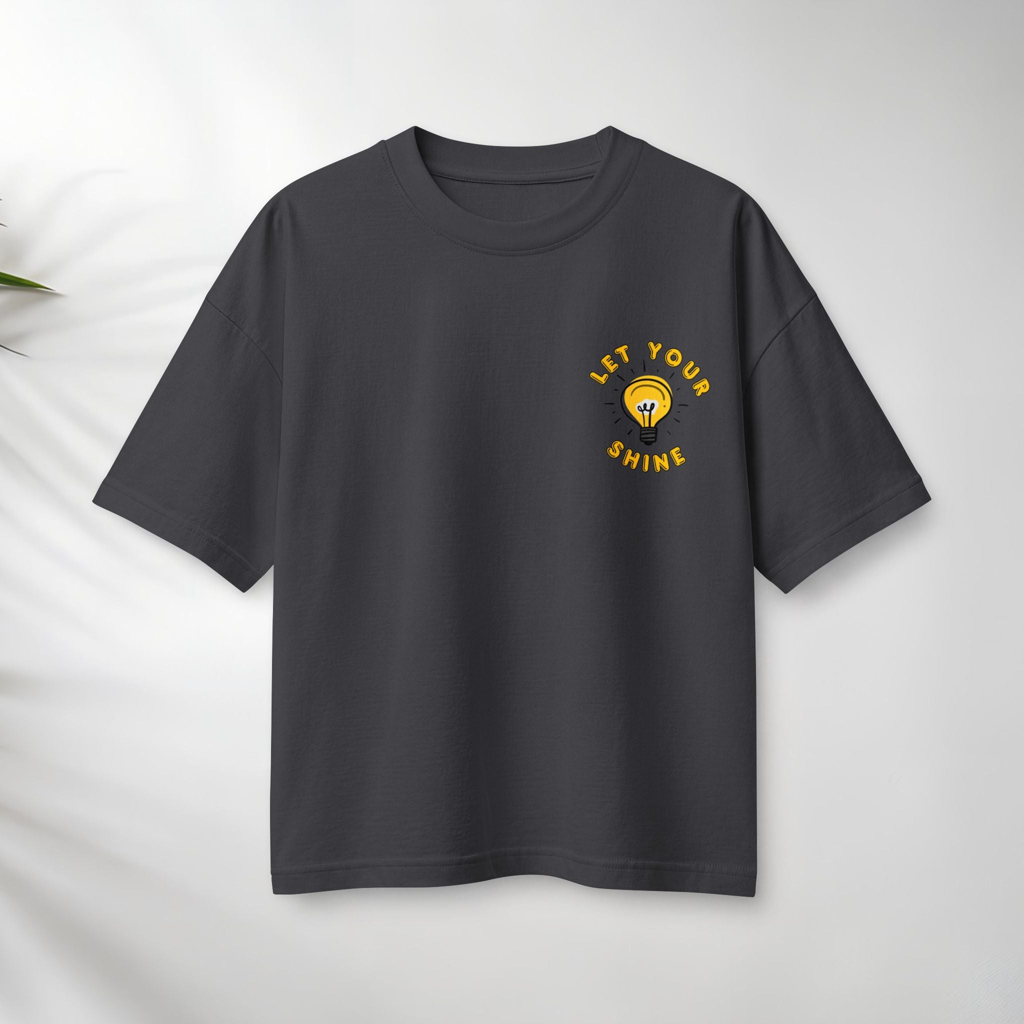 Let Your Shine Tee — Inspirational Lightbulb Graphic Women's T‑Shirt.