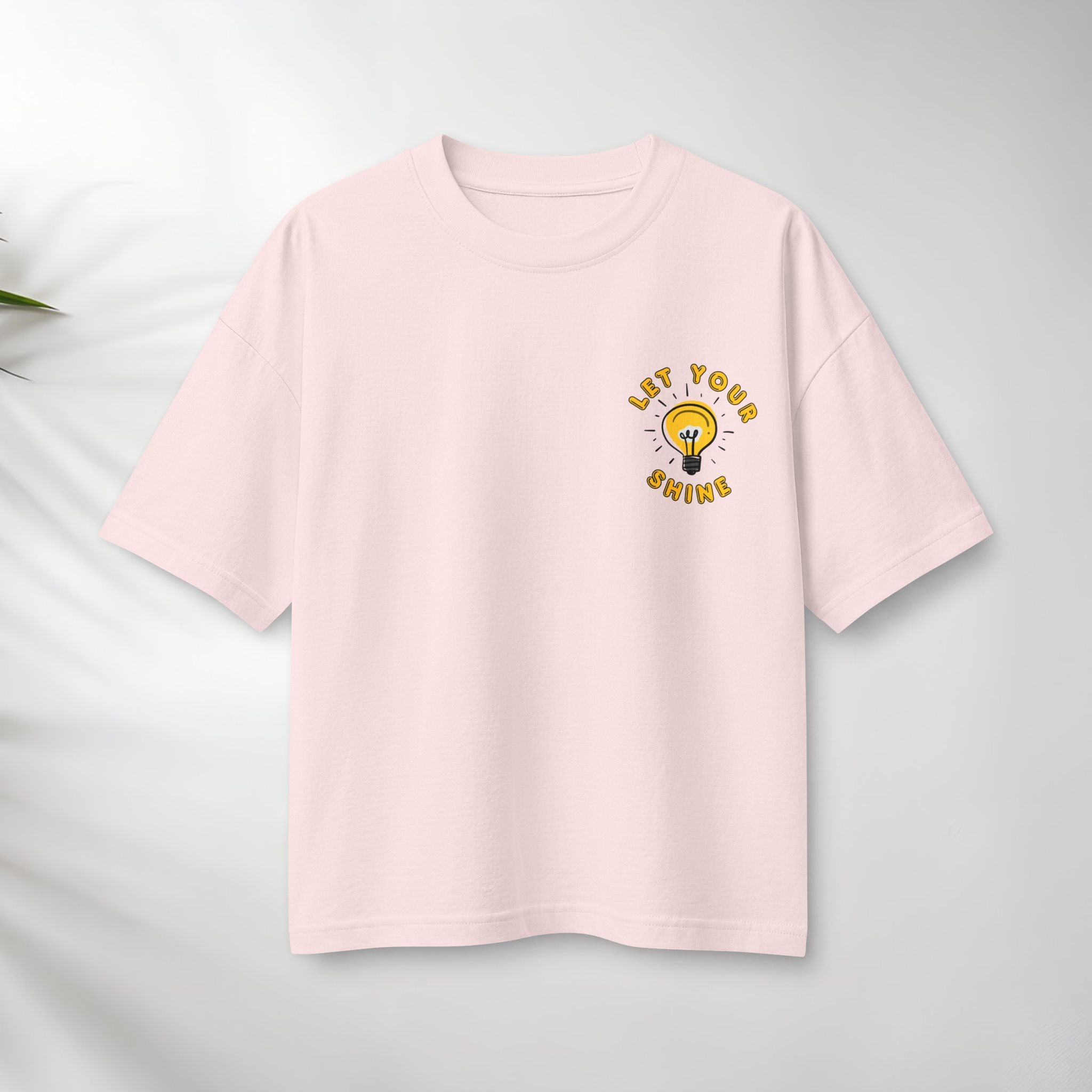 Let Your Shine Tee — Inspirational Lightbulb Graphic Women's T‑Shirt.