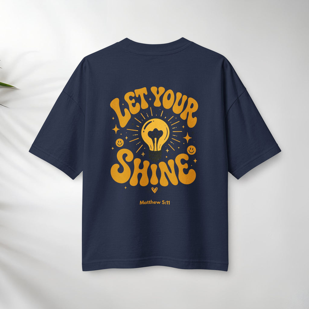 Let Your Shine Tee — Inspirational Lightbulb Graphic Women's T‑Shirt.