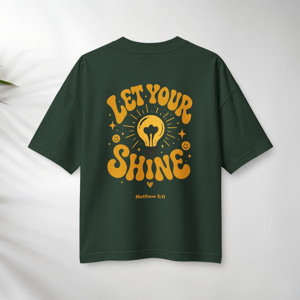 Let Your Shine Tee — Inspirational Lightbulb Graphic Women's T‑Shirt.