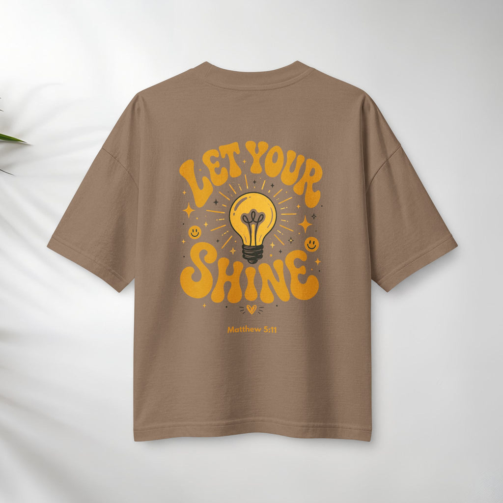 Let Your Shine Tee — Inspirational Lightbulb Graphic Women's T‑Shirt.