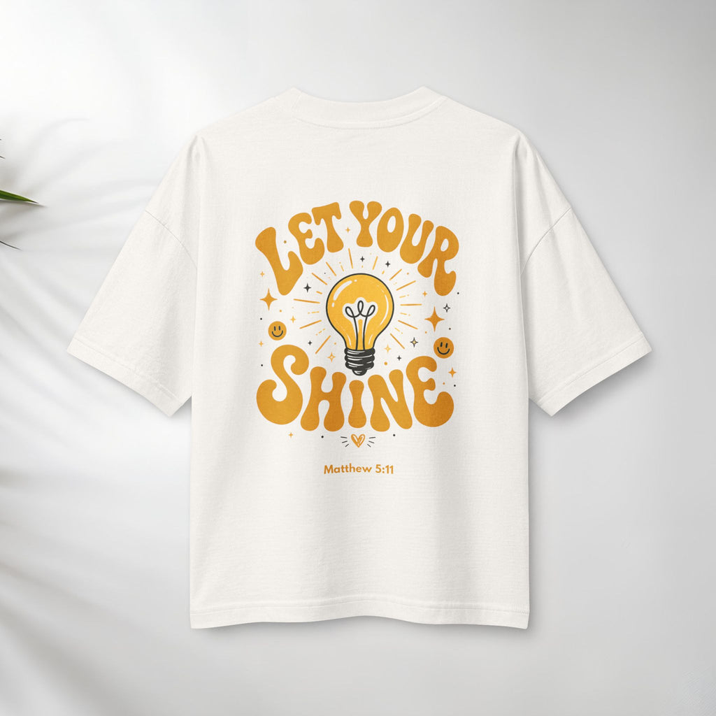 Let Your Shine Tee — Inspirational Lightbulb Graphic Women's T‑Shirt.