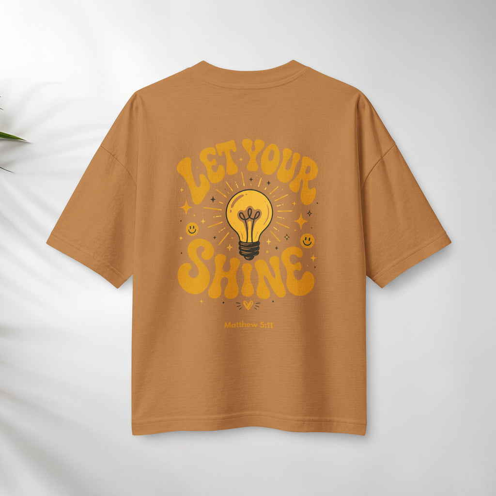 Let Your Shine Tee — Inspirational Lightbulb Graphic Women's T‑Shirt.