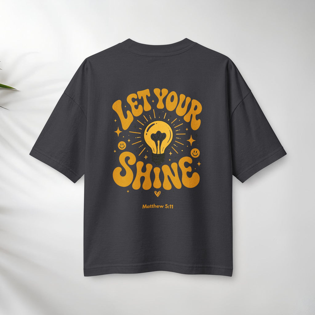 Let Your Shine Tee — Inspirational Lightbulb Graphic Women's T‑Shirt.