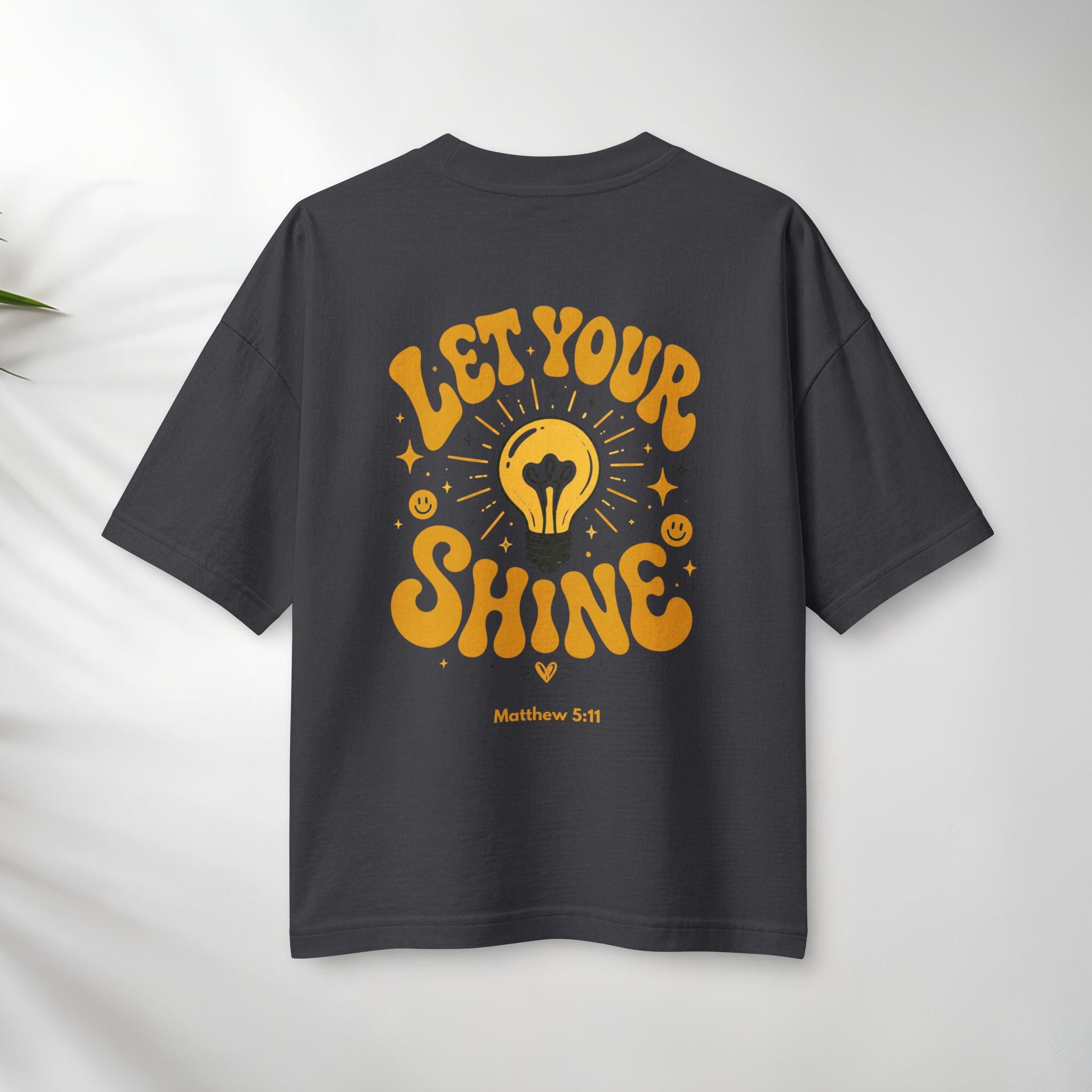 Let Your Shine Tee — Inspirational Lightbulb Graphic Women's T‑Shirt.