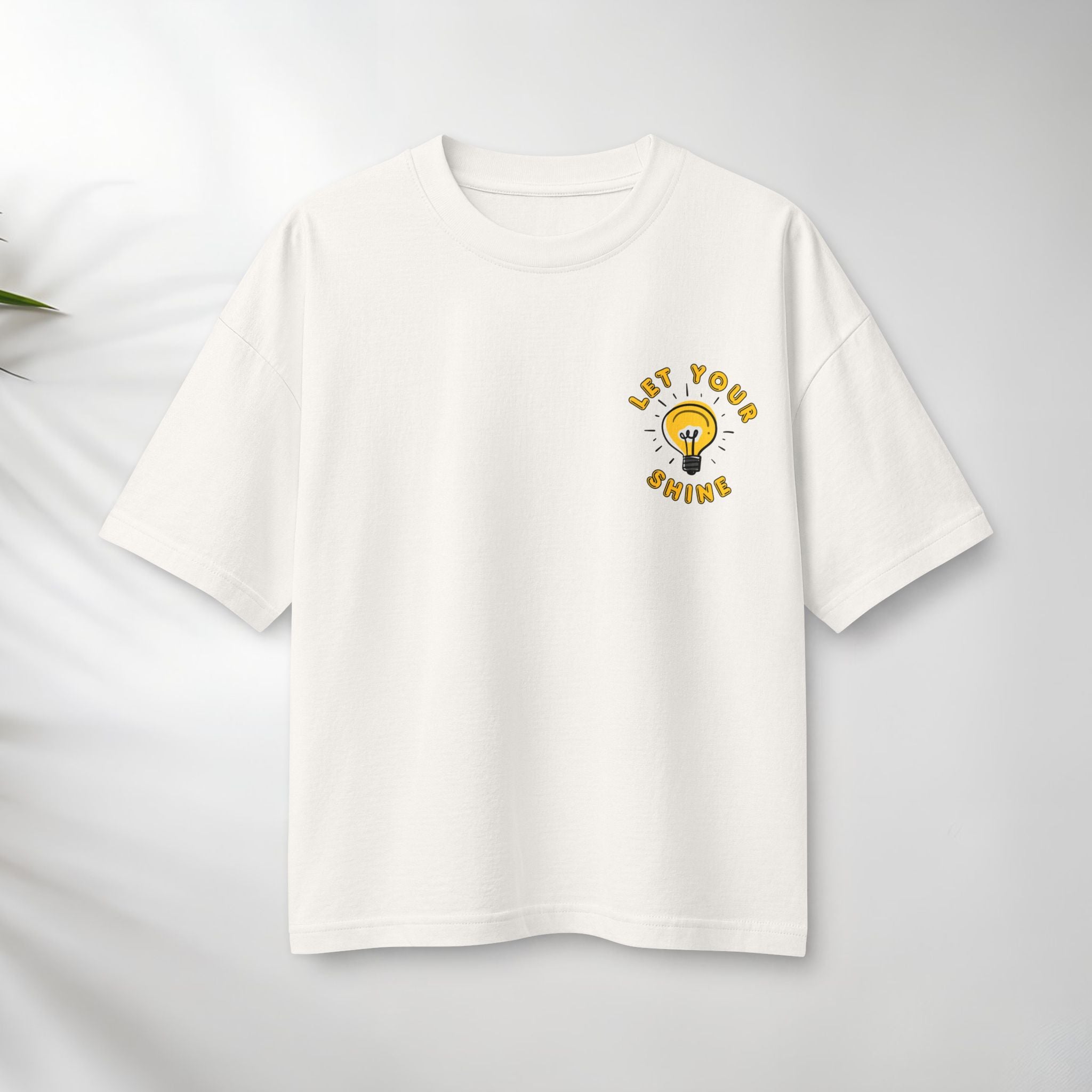 Let Your Shine Tee — Inspirational Lightbulb Graphic Women's T‑Shirt.