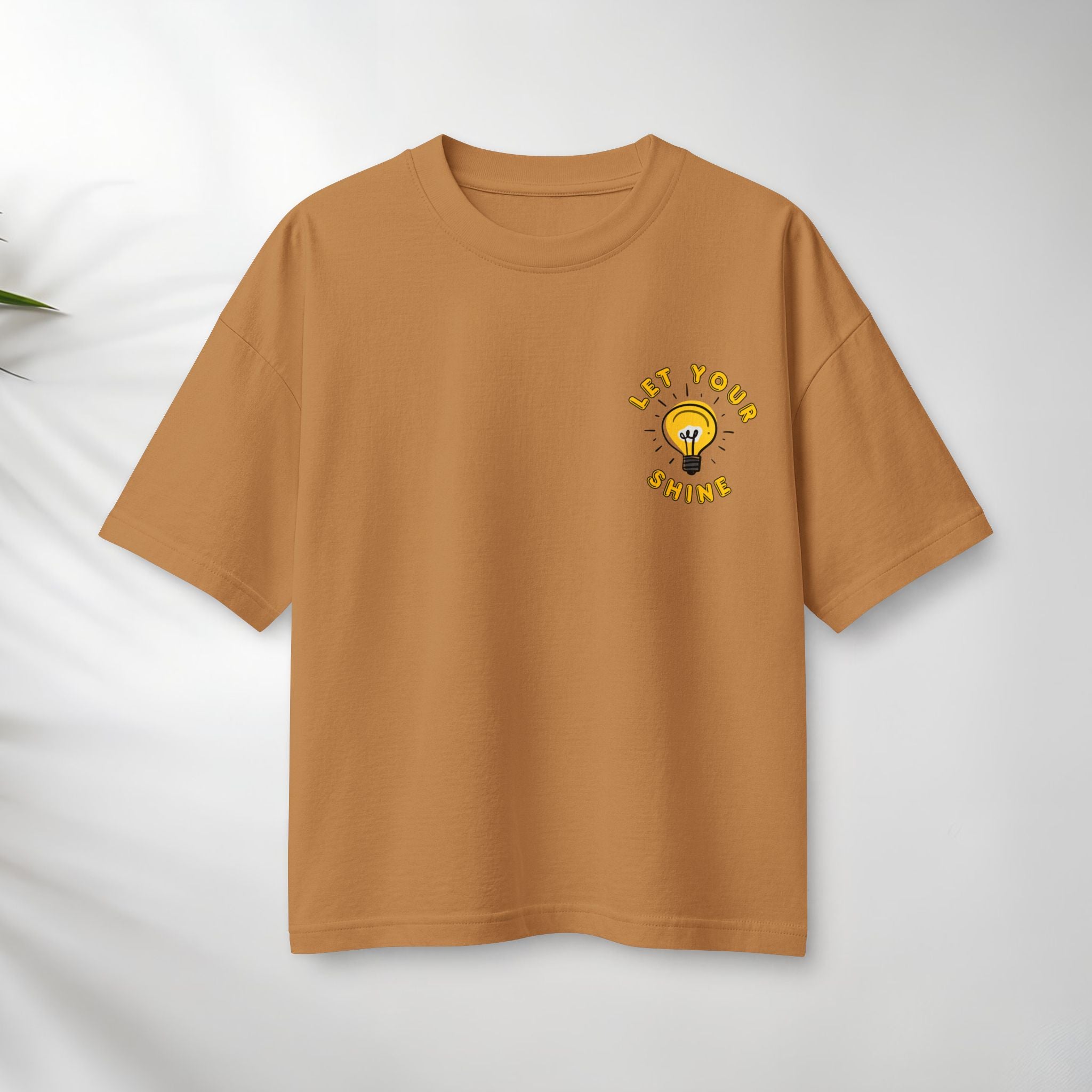 Let Your Shine Tee — Inspirational Lightbulb Graphic Women's T‑Shirt.
