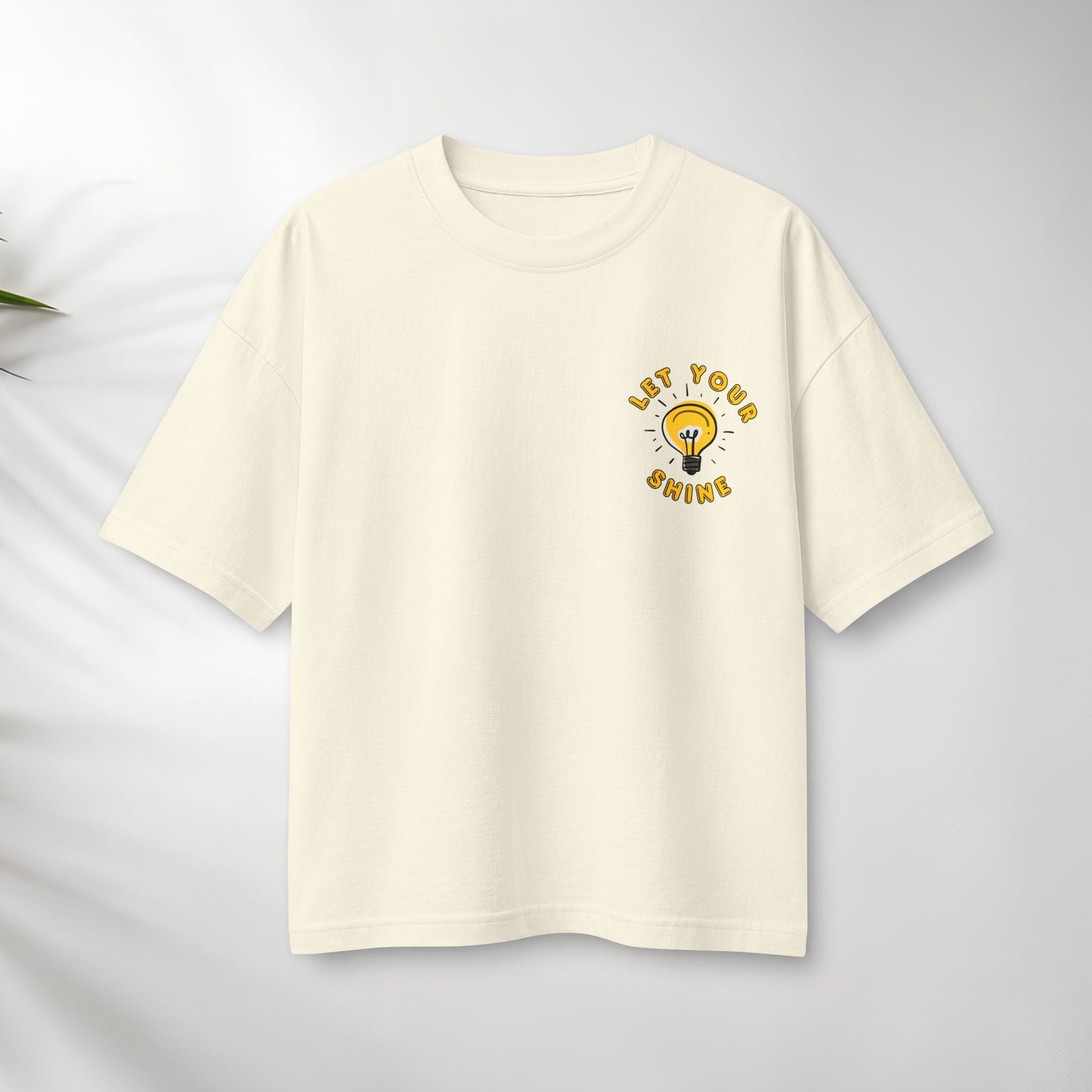 Let Your Shine Tee — Inspirational Lightbulb Graphic Women's T‑Shirt.