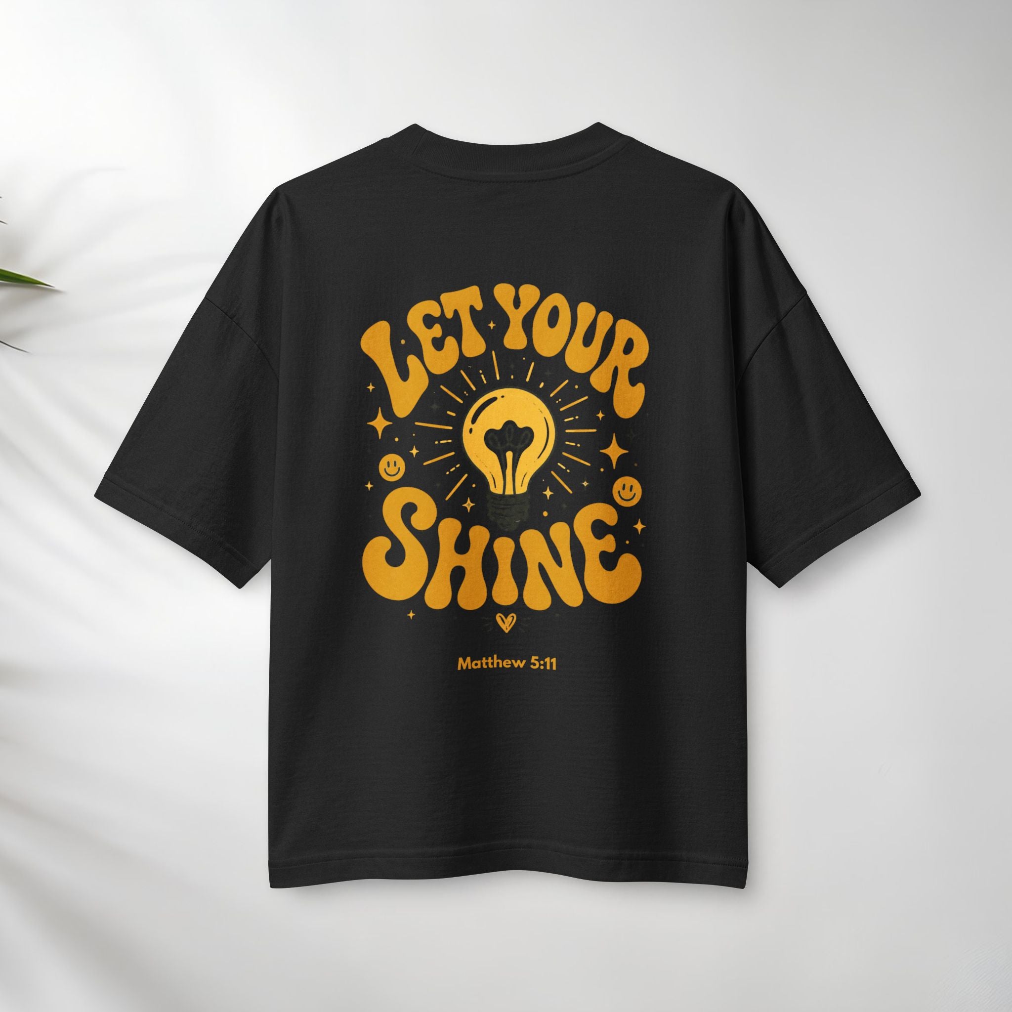 Let Your Shine Tee — Inspirational Lightbulb Graphic Women's T‑Shirt.