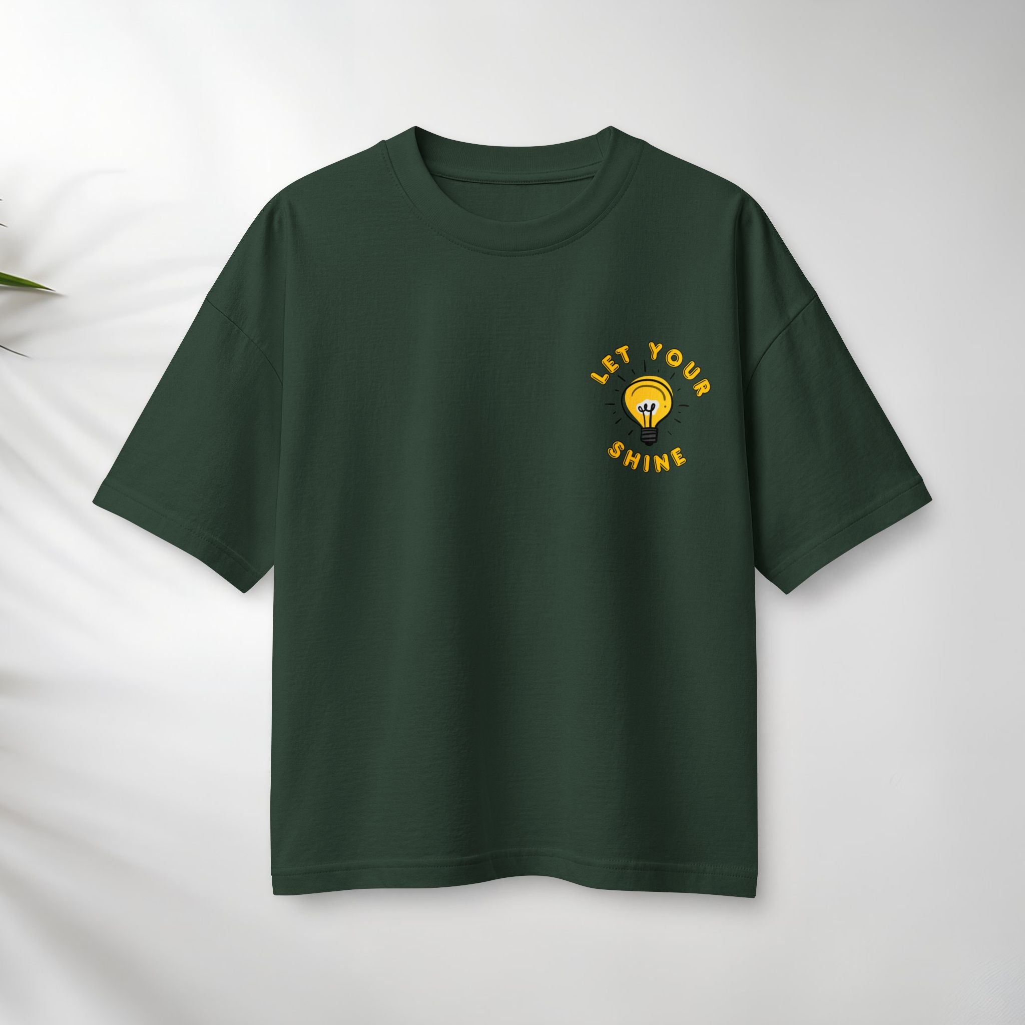 Let Your Shine Tee — Inspirational Lightbulb Graphic Women's T‑Shirt.