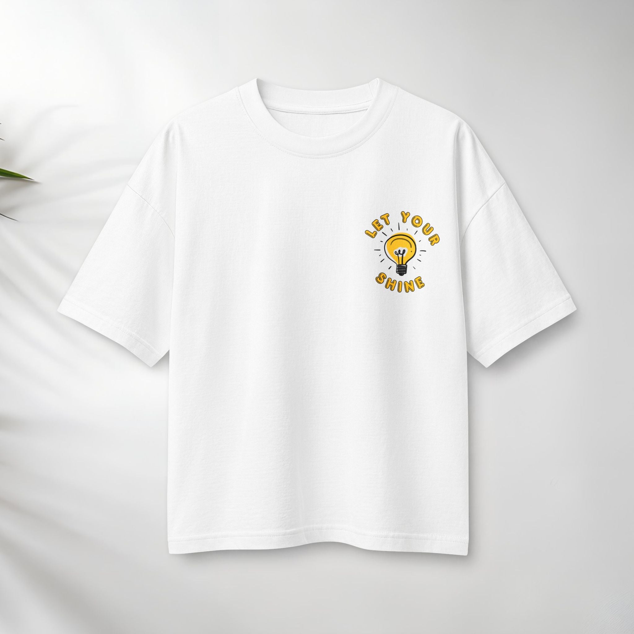 Let Your Shine Tee — Inspirational Lightbulb Graphic Women's T‑Shirt.
