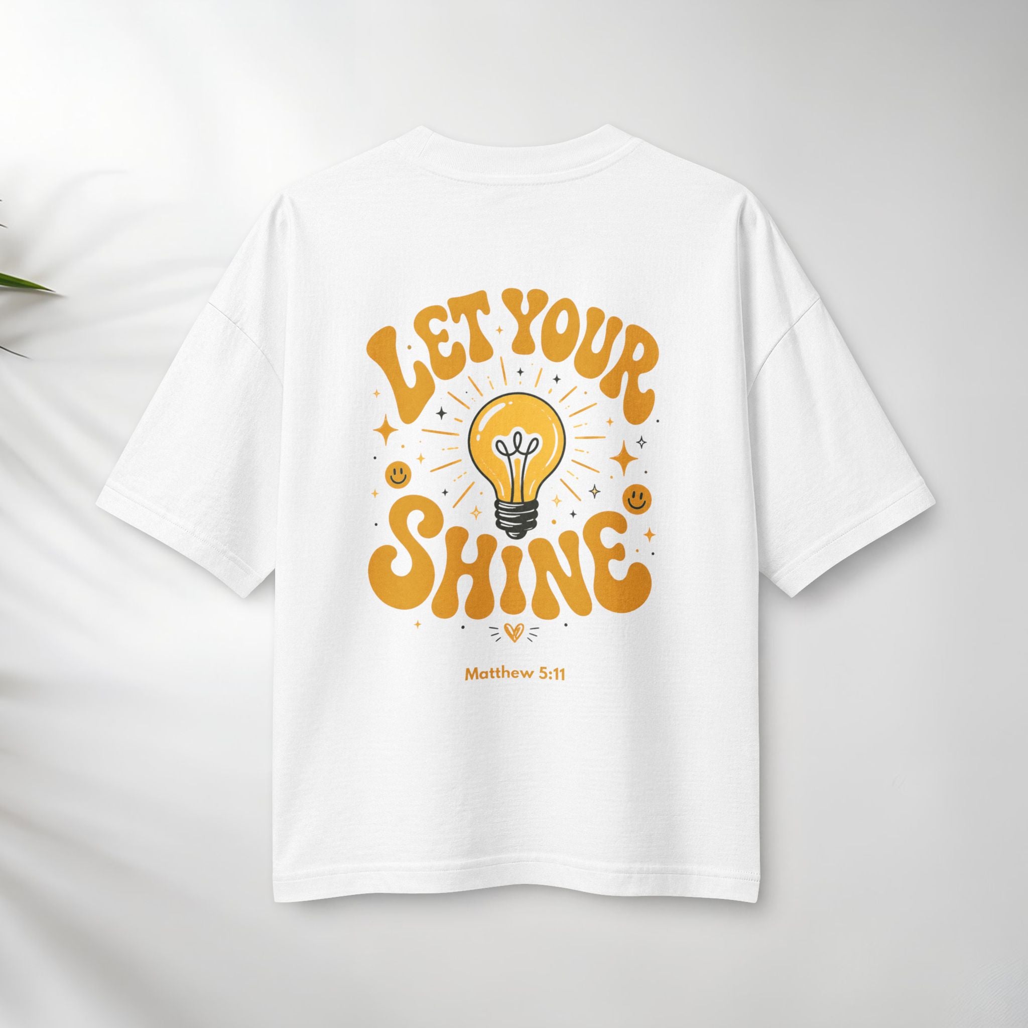 Let Your Shine Tee — Inspirational Lightbulb Graphic Women's T‑Shirt.